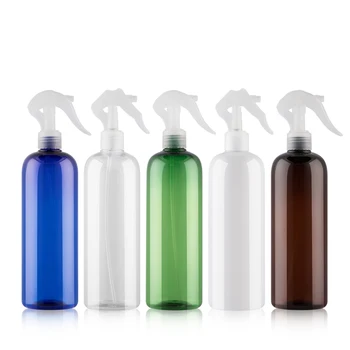 500ML 12pcs Azul Transparente Frasco de Spray de Alto Grau de Garrafa de Plástico PET Gatilho de Cabeleireiro Ferramenta Para Salões de beleza/Jardim de Água