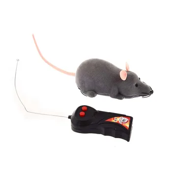 Eletrônico de controle remoto Adorável Luz cinza rato de brinquedo para brincar com o gato de estimação