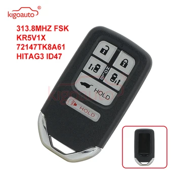 Kigoauto KIGOAUTO KR5V1X carro inteligente a tecla 6 botão 313.8 Mhz ID47 PCF7938 72147-TK8-A61 para Honda Odyssey Driver de 2014 2015 2016 2017