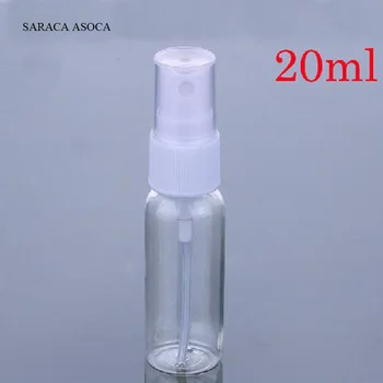 Atacado E Varejo de 20ml Claro Spary Garrafas 100pcs/lote Vazio de Plástico, frascos de Cosméticos, de DIY