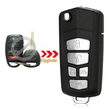 jingyuqin 10pcs/lot 5 Botões de Substituição Modificado Flip Dobrável Remoto Chave do Carro Shell Case Para Kia Sedona Mini Van