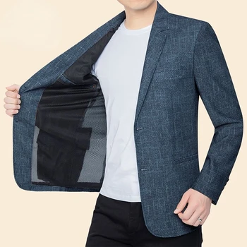 2022 Nova Chegada do Estilo de Coreia, Homens de Ajuste Fino paletó Masculino Casual Tops de Moda masculina de Roupas Casaco de Streetwear Jaquetas H79