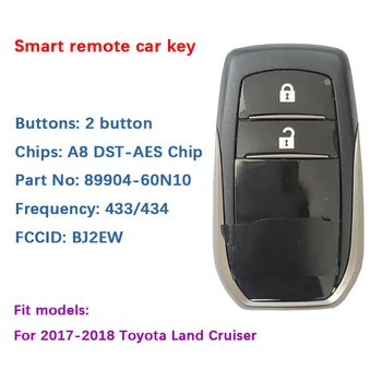CN007155 Reposição de Botão 2 Para Toyota Land Cruiser chave inteligente BJ2EW PÁGINA1 A8 DST-AES Chip 433MHz com Keyless Go 89904-60N10