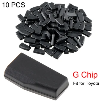 10pcs/sem programa definido em Branco G de Carbono Chip claro Durável Chave do Carro Transponder Chip de Substituição, Ajuste para Toyota-Carro Chip