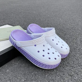 Quente Slae Buraco Sandálias das Mulheres Sapatos de Verão, Na Televisão Formulário de 2022 Slides Sandálias para as Mulheres Buraco Jardim Entupir Sandálias