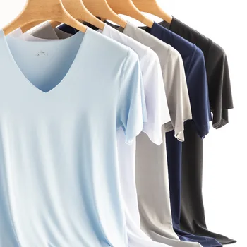 6917 T-shirts Mannen Dunne Mannen Korte Mouwen Esporte Sneldrogende Sexy T-camisa Casual tees V-hals Tops