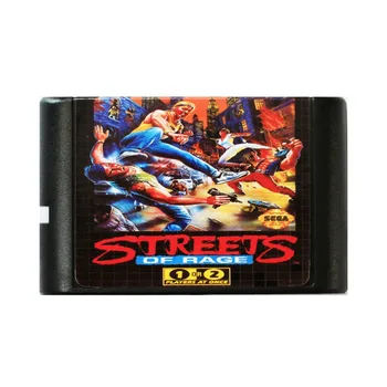 Streets Of Rage 16 bits MD Cartão de Jogo Para o Sega Mega Drive Para o SEGA Genesis