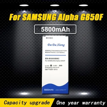 5800mAh EB-BG850BBC EB-BG850BBE do Li-íon Bateria do Telefone para Samsung Galaxy Alfa G850F G8508 S G8509V G850 G850T G850V G850M