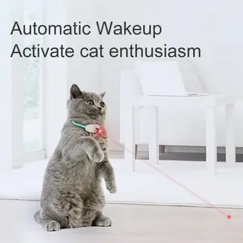 Automático Gatos Brinquedo Inteligente Laser Provocando Gato Coleira Elétrica USB de Carregamento Gatinho Divertidos Brinquedos Interativos de Formação de Produtos para animais de Estimação