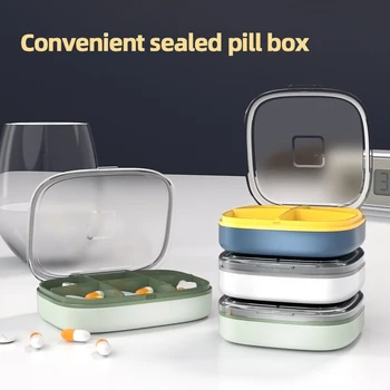 Caixa portátil Medicina Portátil TravelLarge E Pequeno Compartimento Selado à prova de Umidade de Armazenamento de Caixa Multifuncional de Viagem Gadget