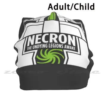 Necron-As Legiões Acordado Malha Chapéu Elástico Macio Personalizado Padrão Presente Cap Festa Necron Wh Imperador Khorne Imperium