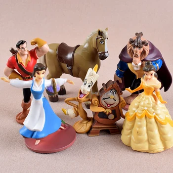 A Disney A Bela E A Fera Desenho Animado Modelo De Ação De Anime Figura Mini Modelo Decoração Coleção Estatueta Brinquedos, Presentes Para Crianças
