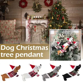 Tway Transfronteiriço De Chegada Decorações De Natal Árvore De Natal Bonito Dos Desenhos Animados Pingente De Árvore De Natal Salsicha De Cachorro Pequeno Pendurado