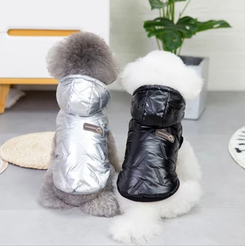 Cão Casaco de Inverno Cachorrinho com a Coats para Cães de Pequeno porte Vento Resistir Paded Jaqueta para Cachorro Frio do Cão Roupas Pet Vestuário 2021 Novo