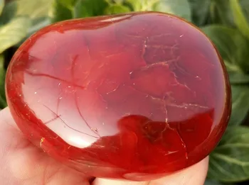 top!!!Vermelho Natural Carnelian Geode De Cristal De Quartzo Ágata Polida Amostra