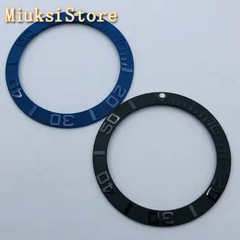 40mm preto azul cerâmica relógio de moldura de ajuste mens relógio mecânico automático 43 milímetros mens watch molduras