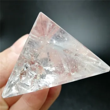 Novo Produto Natural, Transparente Cristal de Quartzo Pirâmide Claro Reiki de Cura Natural branco Pirâmide de cristal matérias pedra de polimento