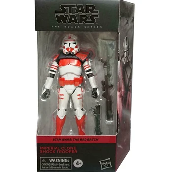 6inch Hasbro Star Wars Black series Imperial clone Shock Trooper anime e ação de brinquedo figuras modelo