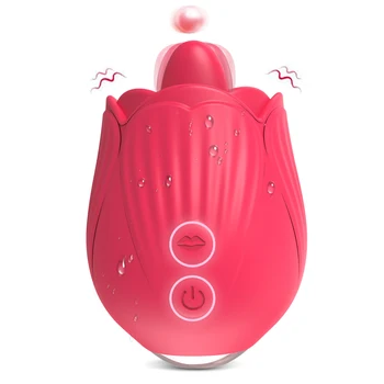 potente Vibrador Rosa para as Mulheres Vagina Língua Lambendo Feminino Vibração Brinquedo Oral Mamilo Estimulador de Clitóris Brinquedos Sexuais para Adultos