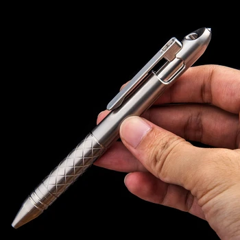 Titânio tático caneta de negócios assinatura caneta neutro escrita com caneta caneta premida caneta G2 recarga