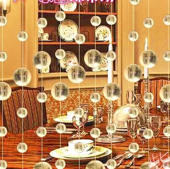 20Mters Cristal Garland, Claro bolinhas de Vidro Cristal Fios,casa/casamento/festa decoração