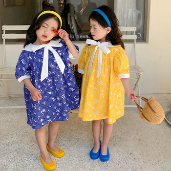 Crianças Roupas de Verão 2022 Crianças Vestidos de Verão Para as Meninas de Algodão Princesa Vestidos de Roupas de Bebê vestido niña