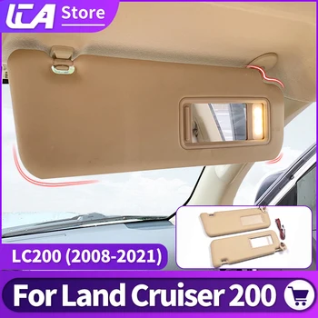 Para 2008-2021 Toyota Land Cruiser 200 Modificado a Viseira de Sol do pára-brisa Principal Co-Piloto de um Espelho de maquilhagem DIODO emissor de Luz, Acessórios Originais