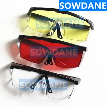 Dental Copos com Alça Ajustável de Óculos de Protecção Para Curar a Lâmpada de Luz de Embaciamento, Amarelo, Vermelho, Transparente, Óculos