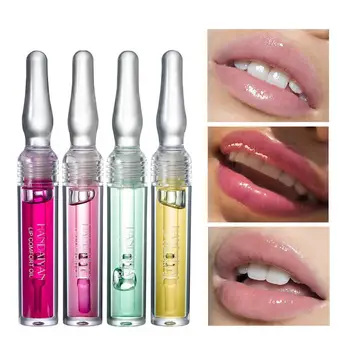 Lip Balm Hidratante Lip Gloss Hidratante Transparente Brilho Labial Nutritivo Reduzir Lábios Linhas Plumping Soro Lábio Óleo Cuidados