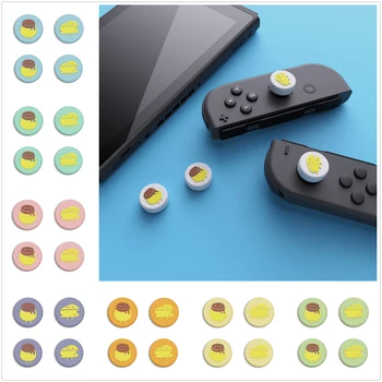 PlayVital Queijo & Pudim de Bonito de Silicone Analógico Tampa Aderência Polegar Caps para Mudar e Mudar Lite & OLED JoyCon Controlador