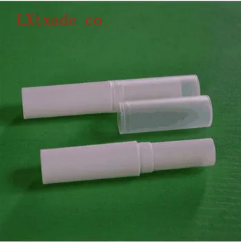 Frete grátis 4g de Plástico Branco Batom Tubos de Embalagens de Atacado Originales Reutilizável Lip balm garrafa Vazia