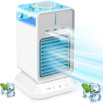 Pessoal Condicionador de Ar,Portátil Evaporativo de Ar Fan Cooler de tempo e Oscilação em Função do Umidificador para a Casa ao ar livre