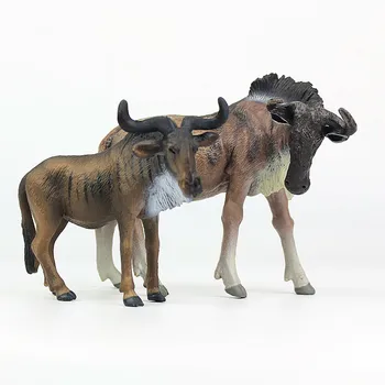 Africana De Gnus Connochaetes Figura Gnu Modelo Animal De Coletores De Animal De Peluche Estatueta Brinquedo Educativo Para As Crianças Do Presente