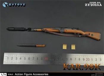 Chegada nova 1/6th ZYTOYS ZY2015 Comer Frango Série de Arma de Sniper KAR 98K não Pode Ser Aberto PVC, Material do Corpo da Boneca Acessórios