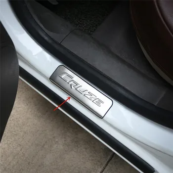 Para Chevrolet Cruze 2009-2015 de aço inoxidável carro limite de guarda-Vindo pedal de proteção anti-arranhão acessórios do carro