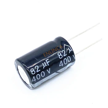 10pcs/lot 400V 82UF de alta frequência baixa impedância 400V82UF capacitor eletrolítico de alumínio tamanho 18*25 20%