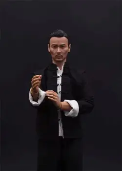 1/6 do sexo Masculino Ásia Filme Superstar Zhang Tianzhi Kung Fu Escultura da Cabeça de Escultura Para 12inch Figuras de Ação DIY Coleção
