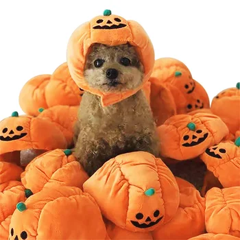 novo animal de estimação abóbora de halloween chapéu engraçado para cão e gato cosplay cabeça usado para teddy cão de filhote de cachorro e gatinho evento festivo do arnês