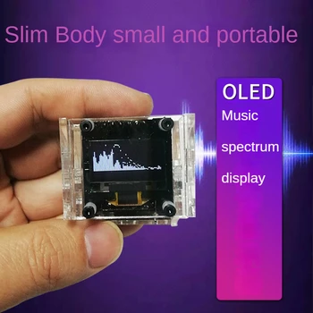 1PCS 5, Pequena e micro ultra fino de música estéreo display de espectro 0.96 polegadas, ecrã OLED multi-modo de módulo de LCD frete grátis