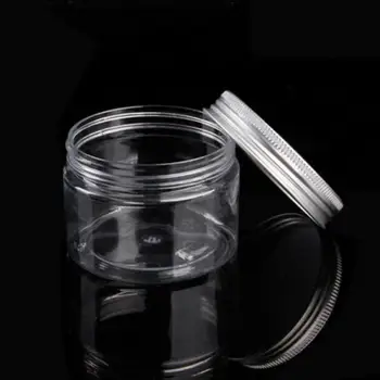 30-80 ml Limpar Garrafas Reutilizáveis de Plástico Cosméticos Creme de Armazenamento Jarra Transparente de Viagem Vazia Garrafa Reutilizável