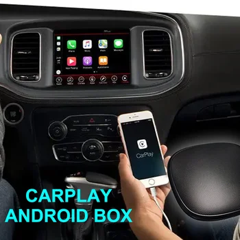 Sem fio Carplay Dongle Carplay Mini Ai Caixa Youtube Netfix Android Caixa do rádio do Carro Para Dodge Charger 2020 2021 Leitor de Vídeo Smart