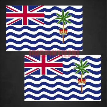 Belo 2 Território Britânico Do Oceano Índico Bandeira Etiqueta Autocolante Vinil Decalques De Corrida De Moto Capacete De Adesivos