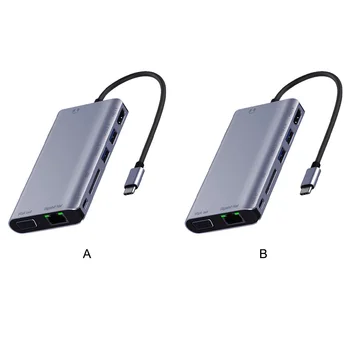 Hub USB C Divisor de Cartão de Memória 3 de 5 milímetros de Áudio Jack Adaptador Estação de Ancoragem de Substituição para o Mac Book 12inch 2020 USB 3 0
